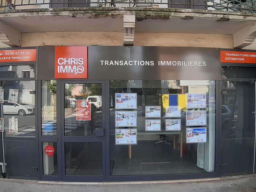 enseigne chris immo-Melis-Signaletiques